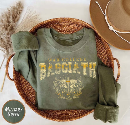 Basgiath War College Sweatshirt, Fourth Wing Sweatshirt, Dragon Rider Shirt, Rebecca Yoros, Fourth Wing, Violet Sorrengail, Bookish Shirt