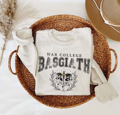Basgiath War College Sweatshirt, Fourth Wing Sweatshirt, Dragon Rider Shirt, Rebecca Yoros, Fourth Wing, Violet Sorrengail, Bookish Shirt