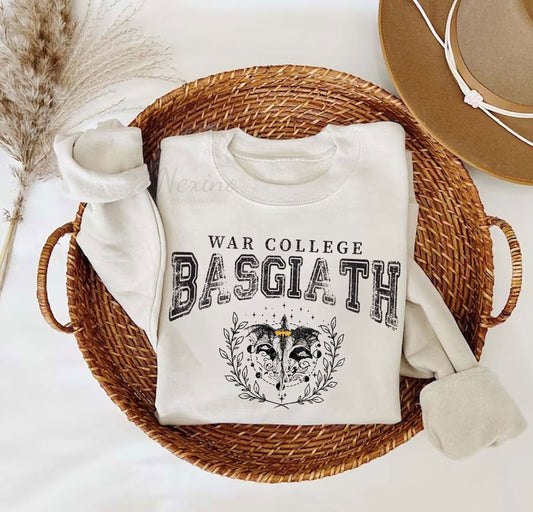 Basgiath War College Sweatshirt, Fourth Wing Sweatshirt, Dragon Rider Shirt, Rebecca Yoros, Fourth Wing, Violet Sorrengail, Bookish Shirt