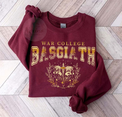 Basgiath War College Sweatshirt, Fourth Wing Sweatshirt, Dragon Rider Shirt, Rebecca Yoros, Fourth Wing, Violet Sorrengail, Bookish Shirt