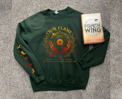 Iron Flame Comfort Color Shirt, Basgiath War College Sweatshirt, Dragon Rider, Fourth Wing Shirt, Rebecca Yoros, Violet Sorengial, Bookish Shirt