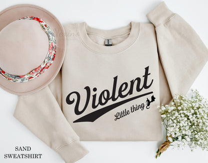 Violent Little Thing Violet Sorrengail Shirt, Basgiath War College Dragon Rider Xaden Riorson The Empyrean Series Bookish Merch Tee