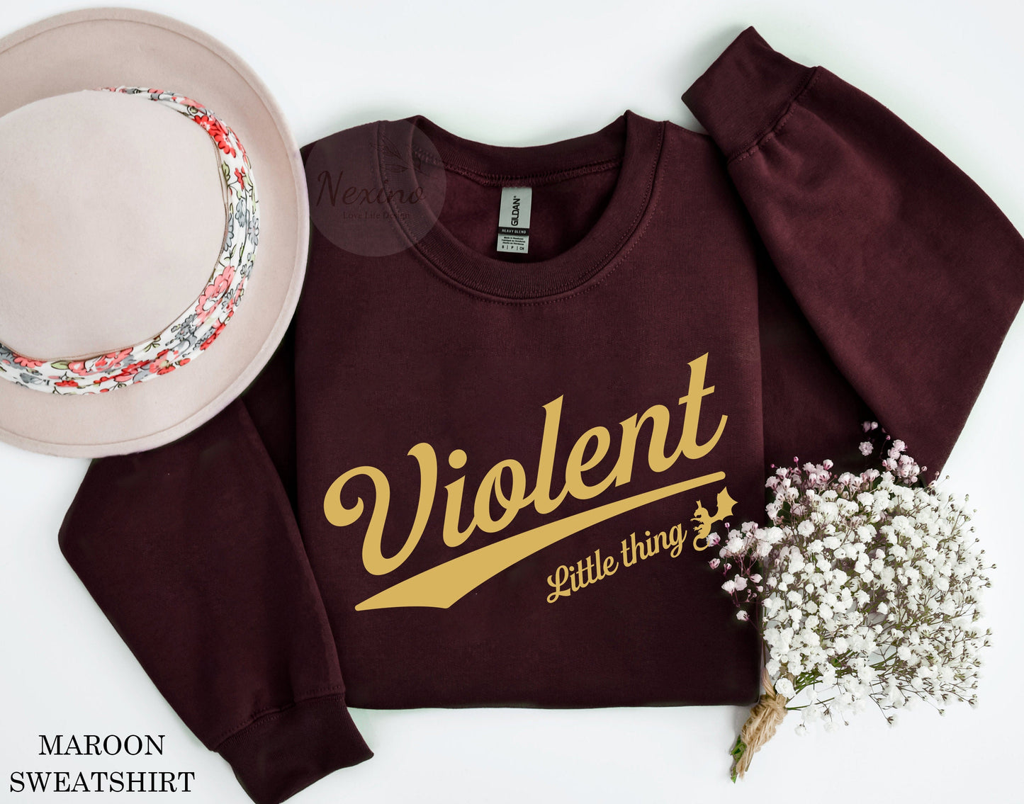 Violent Little Thing Violet Sorrengail Shirt, Basgiath War College Dragon Rider Xaden Riorson The Empyrean Series Bookish Merch Tee