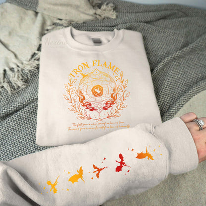 Iron Flame Comfort Color Shirt, Basgiath War College Sweatshirt, Dragon Rider, Fourth Wing Shirt, Rebecca Yoros, Violet Sorengial, Bookish Shirt