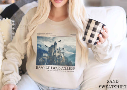 Basgiath War College Comfort Colors Sweatshirt, Fourth Wing Shirt, Dragon Rider, Rebecca Yoros, Fourth Wing, Violet Sorrengail, Bookish Shirt