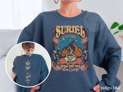 Suriel Tea Co Comfort Colors shirt,Acotar Sweater,Bookish Sweat,Sarah J Maas Shirt,A Court Of Thorns And Roses,Suriel Tea Tshirt,Acotar Tee