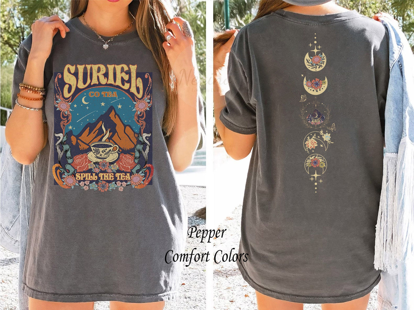 Suriel Tea Co Comfort Colors shirt,Acotar Sweater,Bookish Sweat,Sarah J Maas Shirt,A Court Of Thorns And Roses,Suriel Tea Tshirt,Acotar Tee