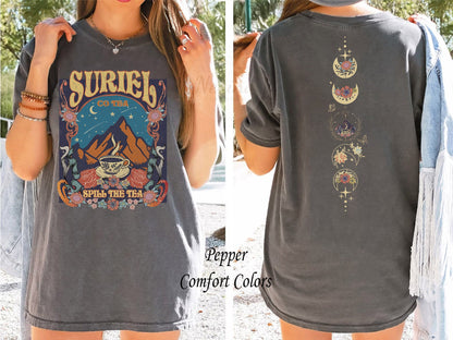 Suriel Tea Co Comfort Colors shirt,Acotar Sweater,Bookish Sweat,Sarah J Maas Shirt,A Court Of Thorns And Roses,Suriel Tea Tshirt,Acotar Tee