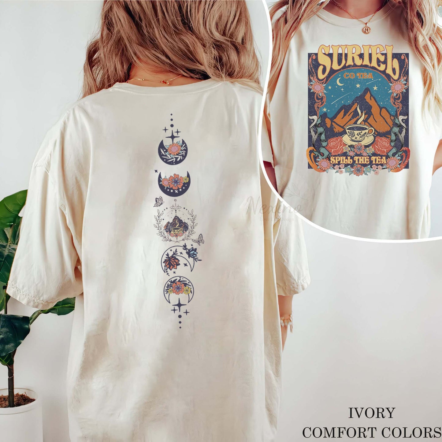 Suriel Tea Co Comfort Colors shirt,Acotar Sweater,Bookish Sweat,Sarah J Maas Shirt,A Court Of Thorns And Roses,Suriel Tea Tshirt,Acotar Tee