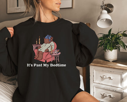 It's Past My Bedtime Shirt, Funny Sleppy Bear Sweater, Funny Bear Meme Shirt, Trendy Unisex Shirt, Gift For Her, Xmas, Funny Saying Shirt