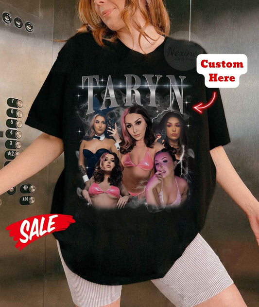 Custom Bootleg T-Shirt, Shirt With Girlfriend Face, Custom Photo Vintage T Shirts, Custom Your Own Bootleg Idea, Women's Custom Tee