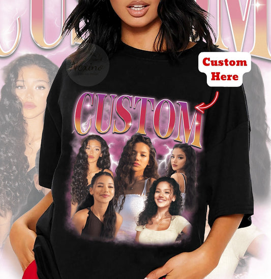 90s Vintage Bootleg Shirt, Custom Bootleg Rap Tee, Custom Face Shirt, Custom Valentine Shirt, Custom Photo Shirt, Custom Girlfriend Shirt
