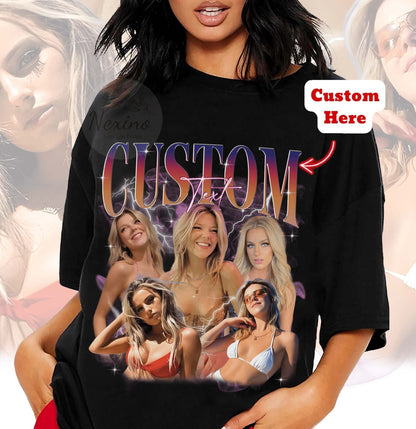 Custom Your Own Bootleg Tee, Retro Custom Bootleg Rap Tee, Custom Bootleg, Custom Your Photo, Insert Your Design, Vintage Graphic 90s Tshirt