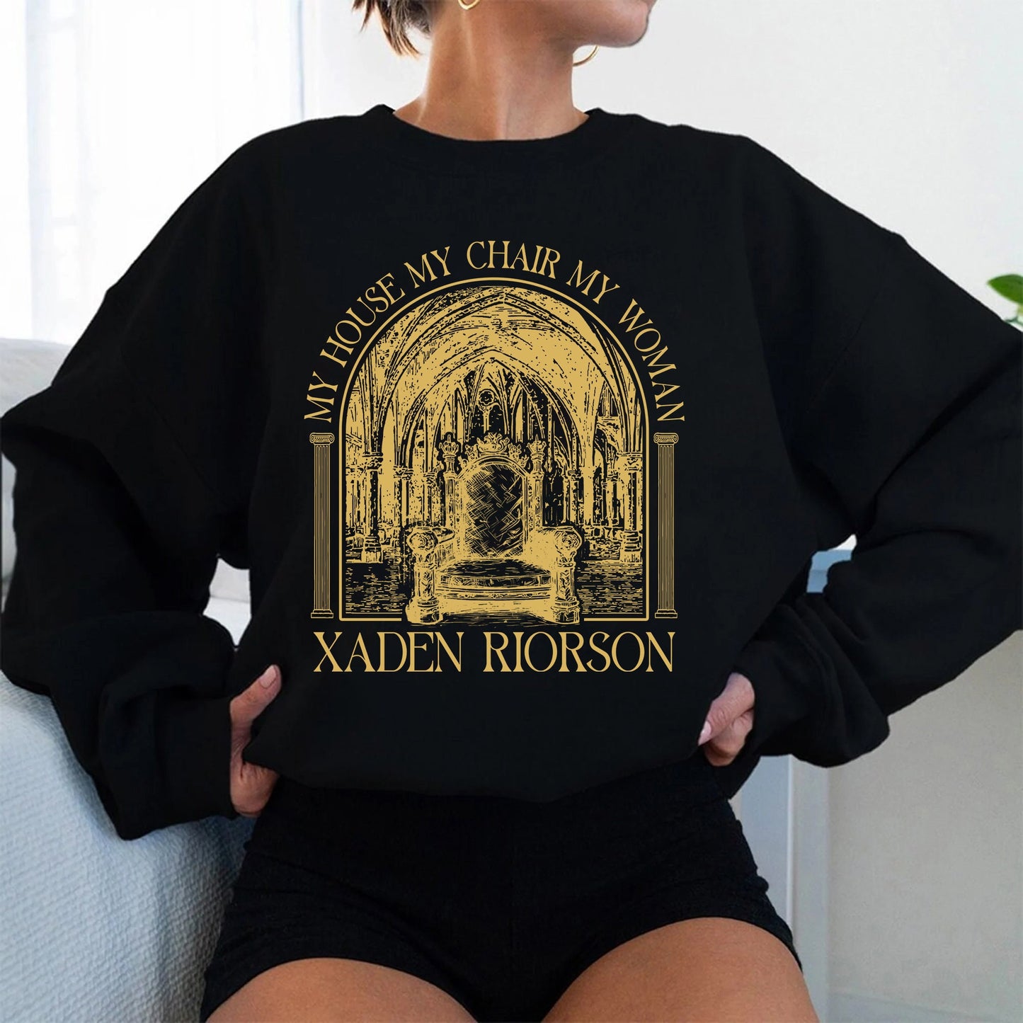 My House My Chair My Woman Shirt, Xaden Riorson House Shirt, Iron Flame Shirt, Fourth Wing Shirt, Rebecca Yaros Fan Gift, Violet Sorrengail