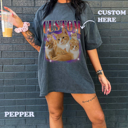 Custom Comfort Colors Pet Shirt, Custom Your Pet Bootleg Tee, Custom Bootleg, Retro 90's Custom Shirt, Custom Your Pet, Custom Pet Shirt