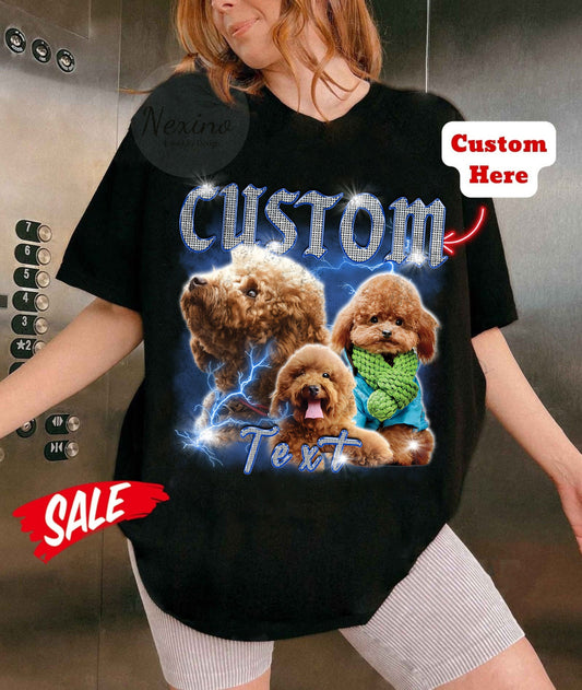 Custom Comfort Colors Pet Shirt, Custom Your Pet Bootleg Tee, Custom Bootleg, Retro 90's Custom Shirt, Custom Your Pet, Custom Pet Shirt