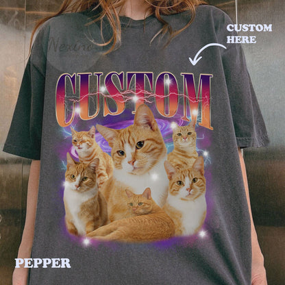 Custom Comfort Colors Pet Shirt, Custom Your Pet Bootleg Tee, Custom Bootleg, Retro 90's Custom Shirt, Custom Your Pet, Custom Pet Shirt