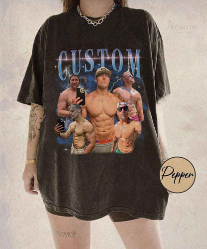 Custom Your Own Bootleg Tee, Retro Custom Bootleg Rap Tee, Custom Bootleg, Custom Your Photo, Insert Your Design, Vintage Graphic 90s Tshirt