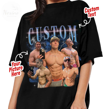 Custom Your Own Bootleg Tee, Retro Custom Bootleg Rap Tee, Custom Bootleg, Custom Your Photo, Insert Your Design, Vintage Graphic 90s Tshirt