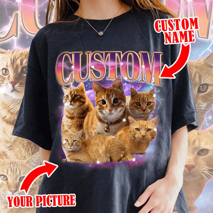 Custom Comfort Colors Pet Shirt, Custom Your Pet Bootleg Tee, Custom Bootleg, Retro 90's Custom Shirt, Custom Your Pet, Custom Pet Shirt