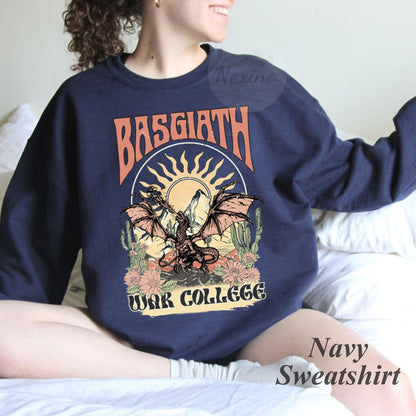 Basgiath War College Shirt, Comfort Colors Shirt, Fourth Wing Shirt, Dragon Rider, Violet Sorrengail For Reader, Fantasy Bookish,Empyrean