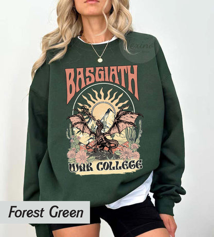 Basgiath War College Shirt, Comfort Colors Shirt, Fourth Wing Shirt, Dragon Rider, Violet Sorrengail For Reader, Fantasy Bookish,Empyrean