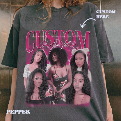 Custom 90s Vintage Bootleg Shirt, Custom Your Own Bootleg Idea Shirt, Custom Your Own Bootleg Tee, Bootleg Rap Tee, Girlfriend Birthday Gift