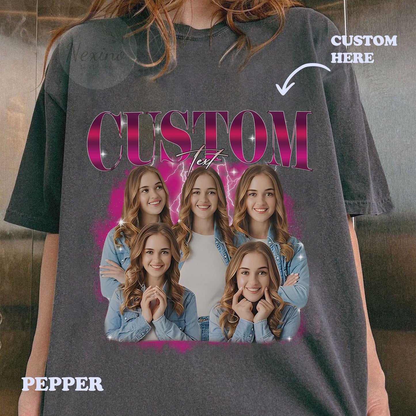 Custom Bootleg Rap Tee, Girlfriend, Boyfriend Tee, Shirt with Face Photo Vintage T Shirts, Bachelorette Surprise, Personalized Birthday Gift