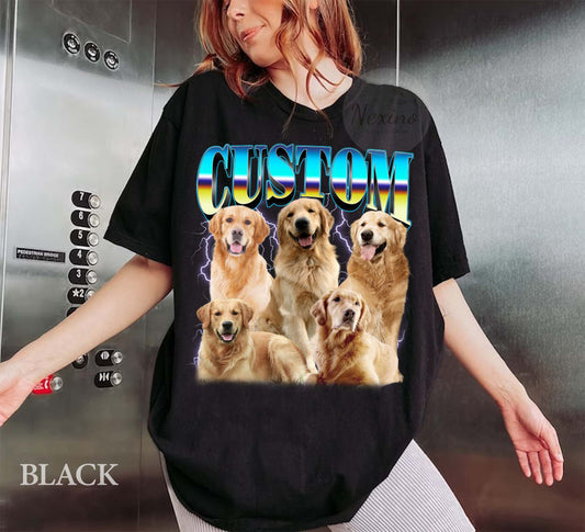 CUSTOM Bootleg Rap PET Shirt, Custom Pet, Custom Photo - Vintage Graphic 90s Tshirt, CUSTOM Your Own Bootleg Idea Here, Insert Your Design