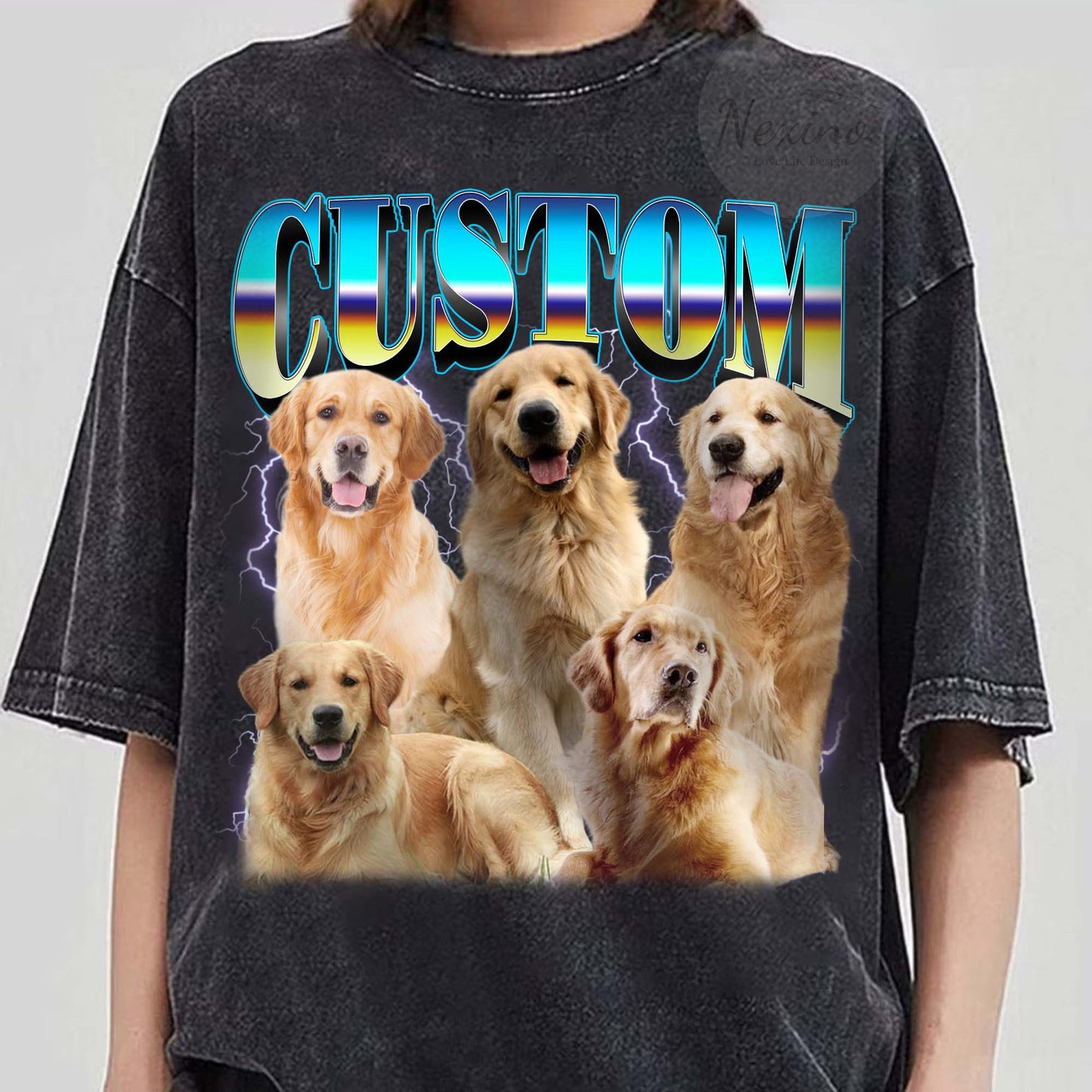 CUSTOM Bootleg Rap PET Shirt, Custom Pet, Custom Photo - Vintage Graphic 90s Tshirt, CUSTOM Your Own Bootleg Idea Here, Insert Your Design