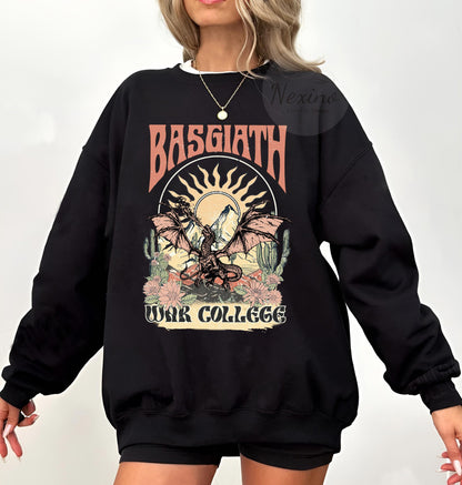 Basgiath War College Shirt, Comfort Colors Shirt, Fourth Wing Shirt, Dragon Rider, Violet Sorrengail For Reader, Fantasy Bookish,Empyrean