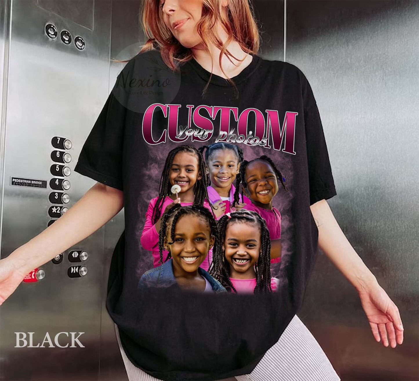 Custom Photo Daddy Shirt, Custom Bootleg Rap Daddy Tee, Dad Shirt With Kid Face Photos, Custom Father's Day Gift Personalized Father Gifts