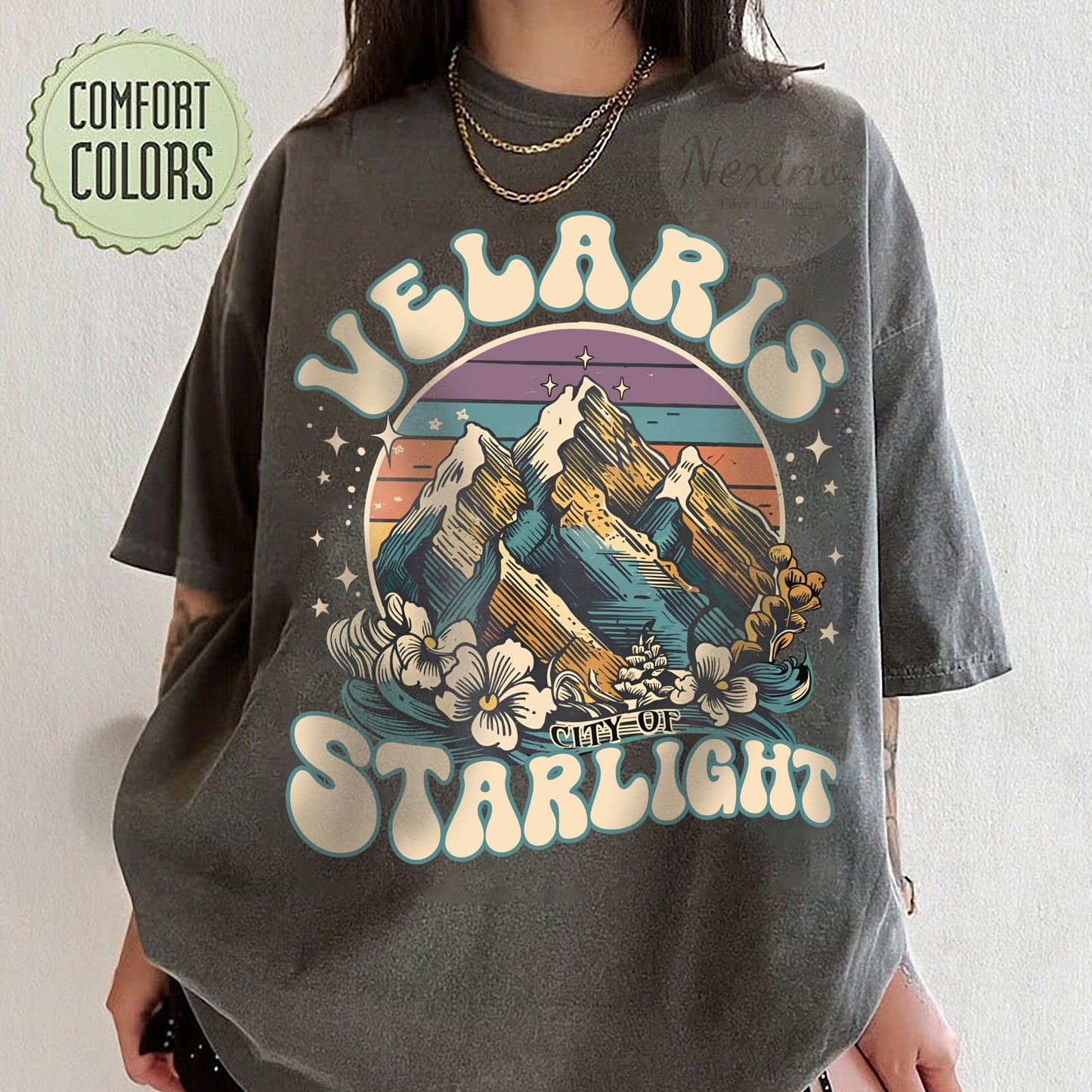 Velaris City of Starlight ACOTAR Shirt Comfort Colors, The Night Court Shirt, Bookish Gift, Court of Thorns and Roses Shirt, SJM Merch