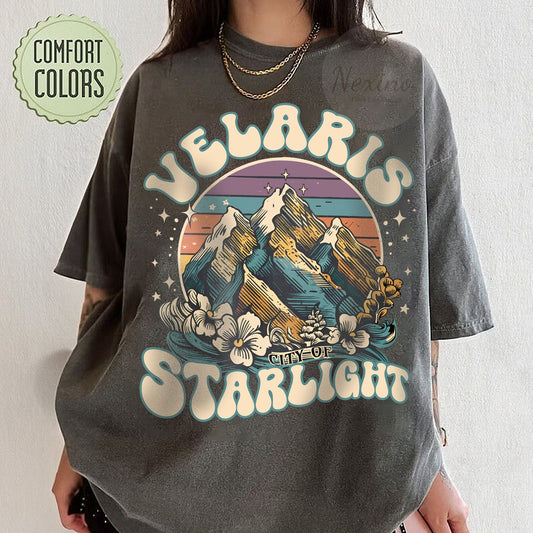 Velaris City of Starlight ACOTAR Shirt Comfort Colors, The Night Court Shirt, Bookish Gift, Court of Thorns and Roses Shirt, SJM Merch