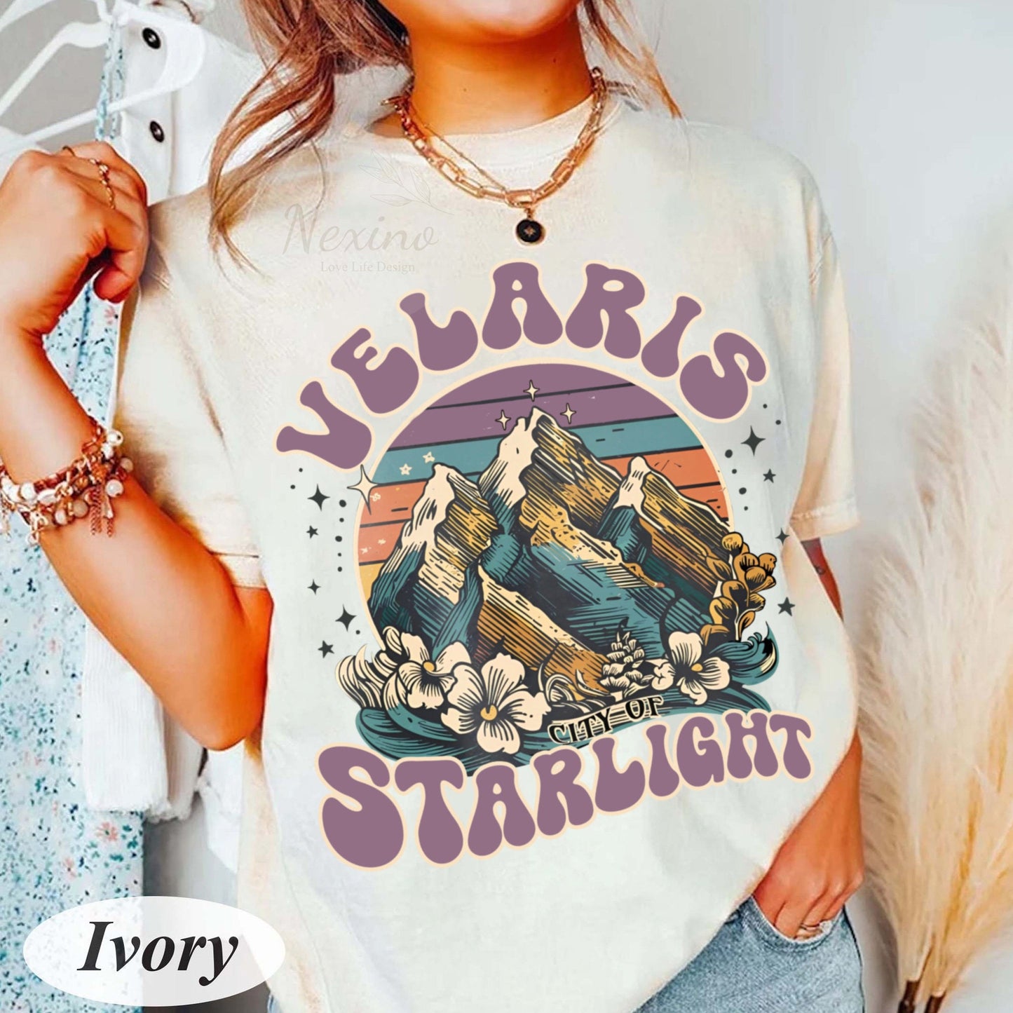 Velaris City of Starlight ACOTAR Shirt Comfort Colors, The Night Court Shirt, Bookish Gift, Court of Thorns and Roses Shirt, SJM Merch