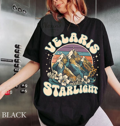 Velaris City of Starlight ACOTAR Shirt Comfort Colors, The Night Court Shirt, Bookish Gift, Court of Thorns and Roses Shirt, SJM Merch