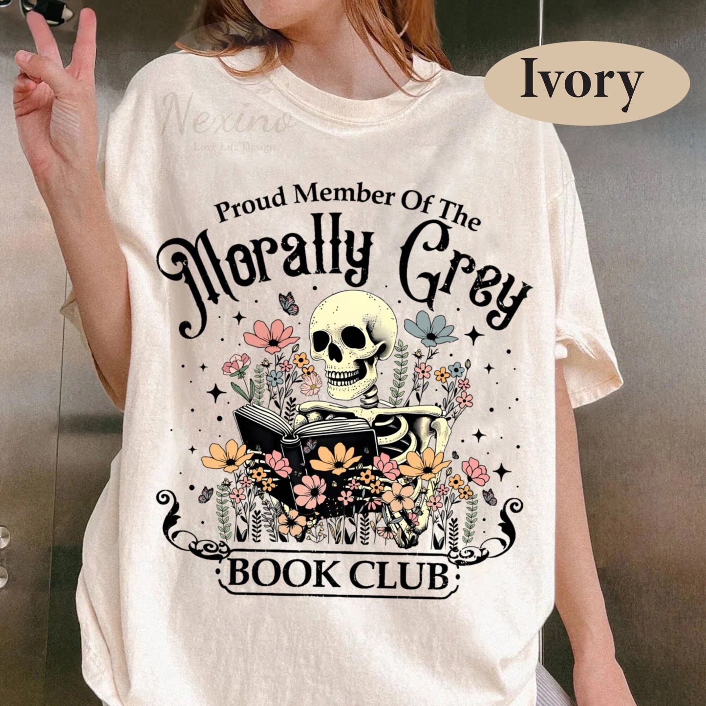 Morally Grey Book Club Shirt, Romantasy Reader Shirt, Bookish Shirt, Dark Romance Shirt, Booktok Shirt, Comfort Colors, Fantasy Reader Shirt