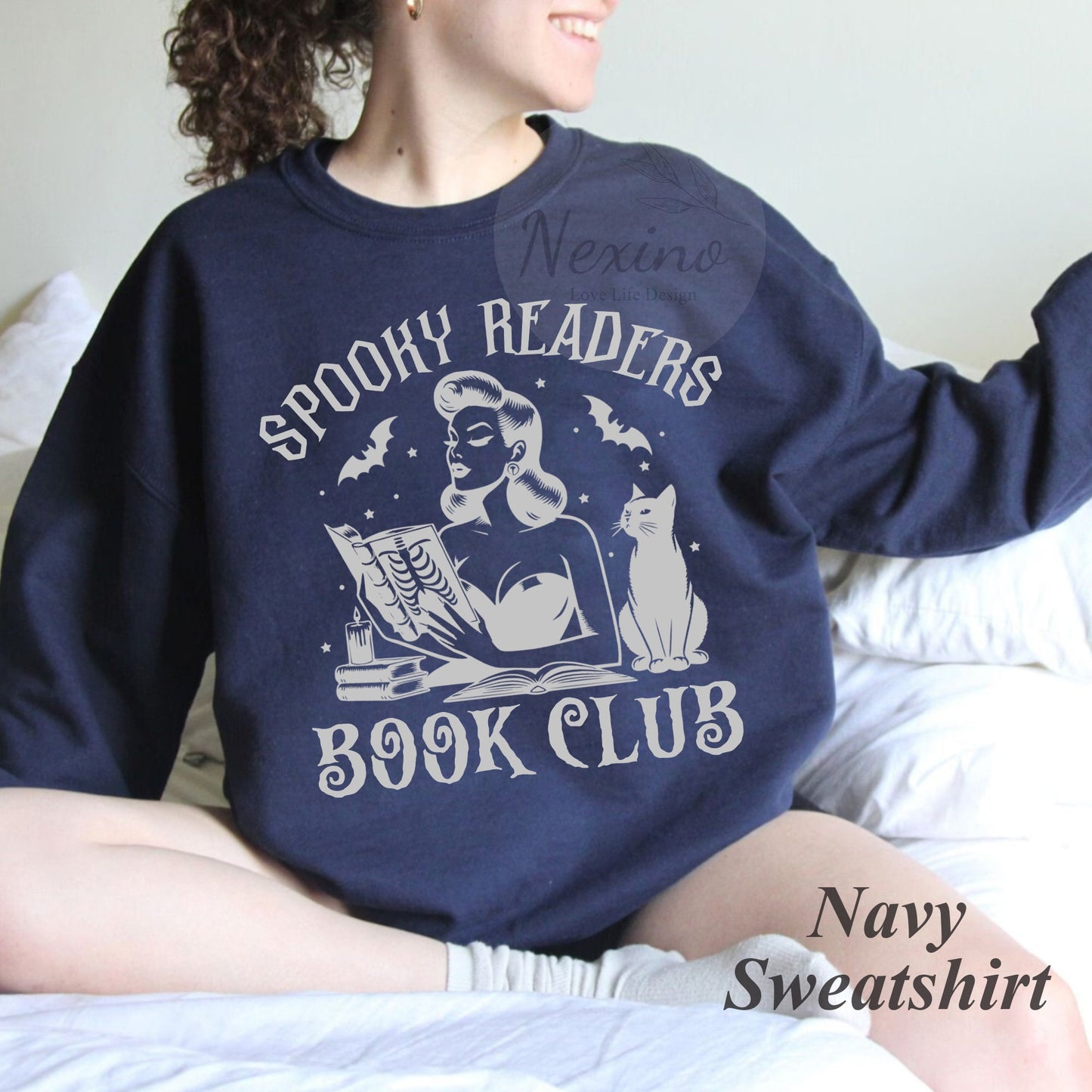Spooky Readers Book Club Halloween Comfort Colors Shirt, Book Lover Shirt, Halloween Reading T-shirt, Librarian Tee, Librarian Gift