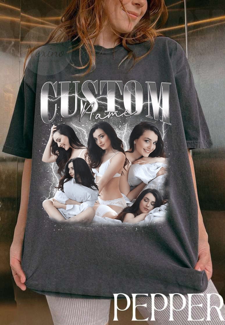 Custom Girl friend T-Shirt, Shirt With Girlfriend Face, Custom Photo Vintage Shirts, Custom Your Own Picture Idea, Graphic Wife Husband Tee