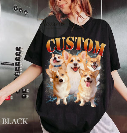 Custom Pet Shirt, Retro Graphic 90s Shirt, Pet Bootleg Shirt, Custom Bootleg Rap Tee Dog, Custom 90S Bootleg Shirt, Personalize Bootleg Tee