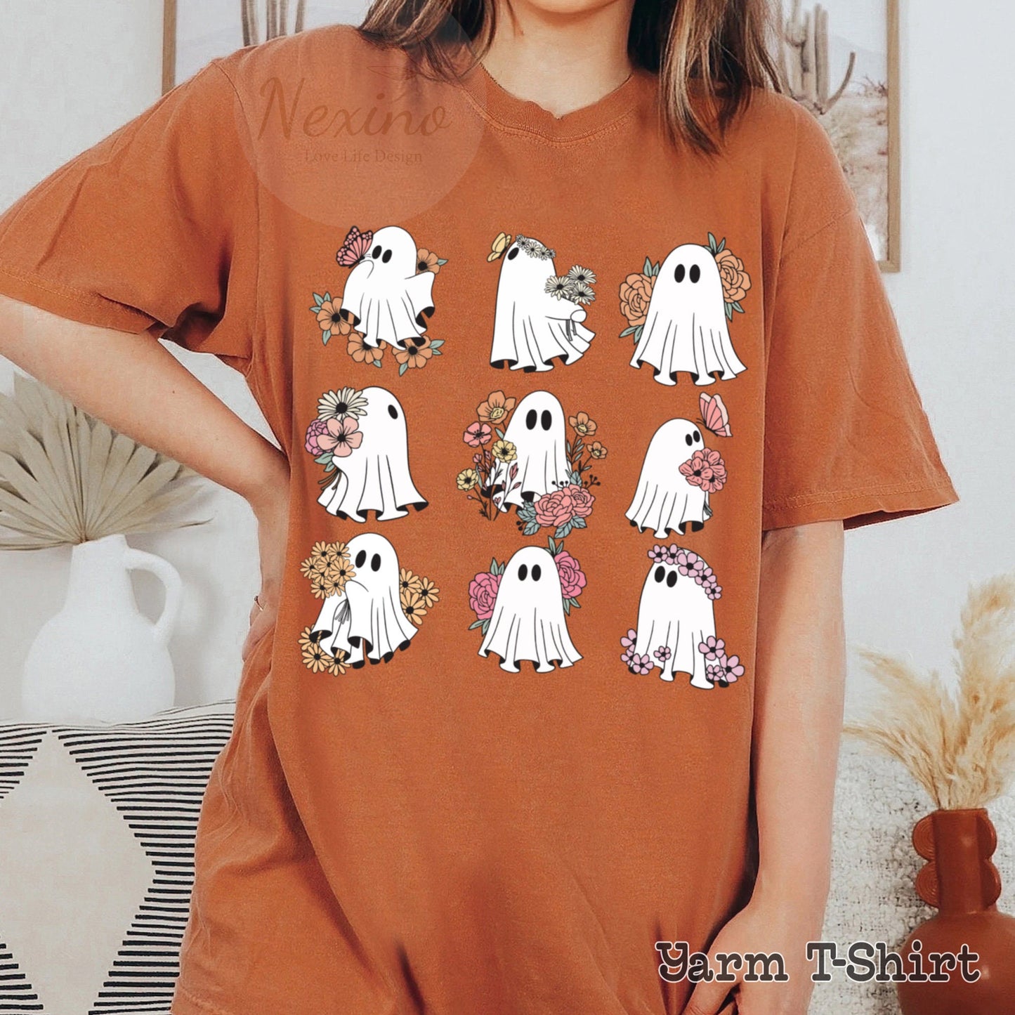 Ghost Reading Books  Comfort Colors Shirt, Bookish Halloween Shirt, Halloween Teacher Gift, Librarian Halloween Hoodie, Ghost Crewneck