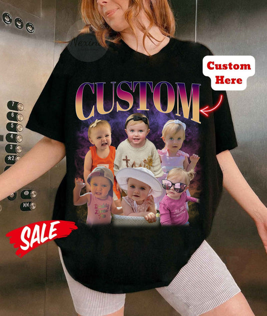 Custom Your Own Bootleg Tee, Retro Custom Bootleg Rap Tee, Custom Bootleg, Custom Your Photo, Insert Your Design, Vintage Graphic 90s Tshirt