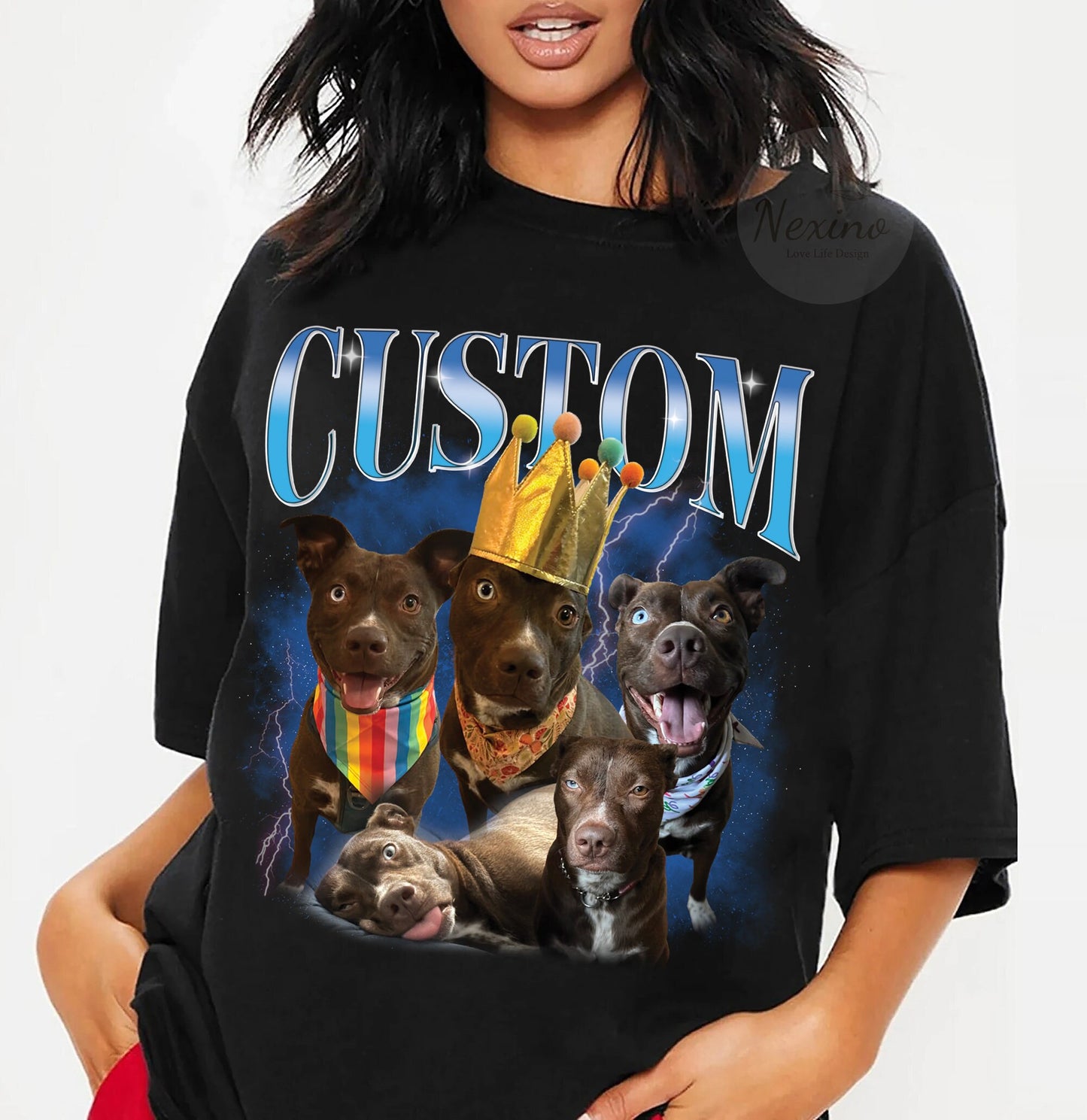 Custom Pet Shirt, Retro Graphic 90s Shirt, Pet Bootleg Shirt, Custom Bootleg Rap Tee Dog, Custom 90S Bootleg Shirt, Personalize Bootleg Tee