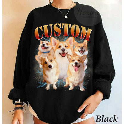 Custom Pet Shirt, Retro Graphic 90s Shirt, Pet Bootleg Shirt, Custom Bootleg Rap Tee Dog, Custom 90S Bootleg Shirt, Personalize Bootleg Tee