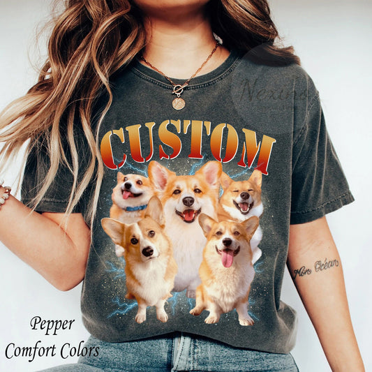 Custom Pet Shirt, Retro Graphic 90s Shirt, Pet Bootleg Shirt, Custom Bootleg Rap Tee Dog, Custom 90S Bootleg Shirt, Personalize Bootleg Tee