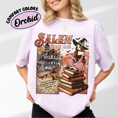 Salem Book Club Shirt, Bookish Halloween Shirt, Spooky Reader Shirt, Funny Book Lover, Salem Witches Shirt, Spooky Season Thriller Reader