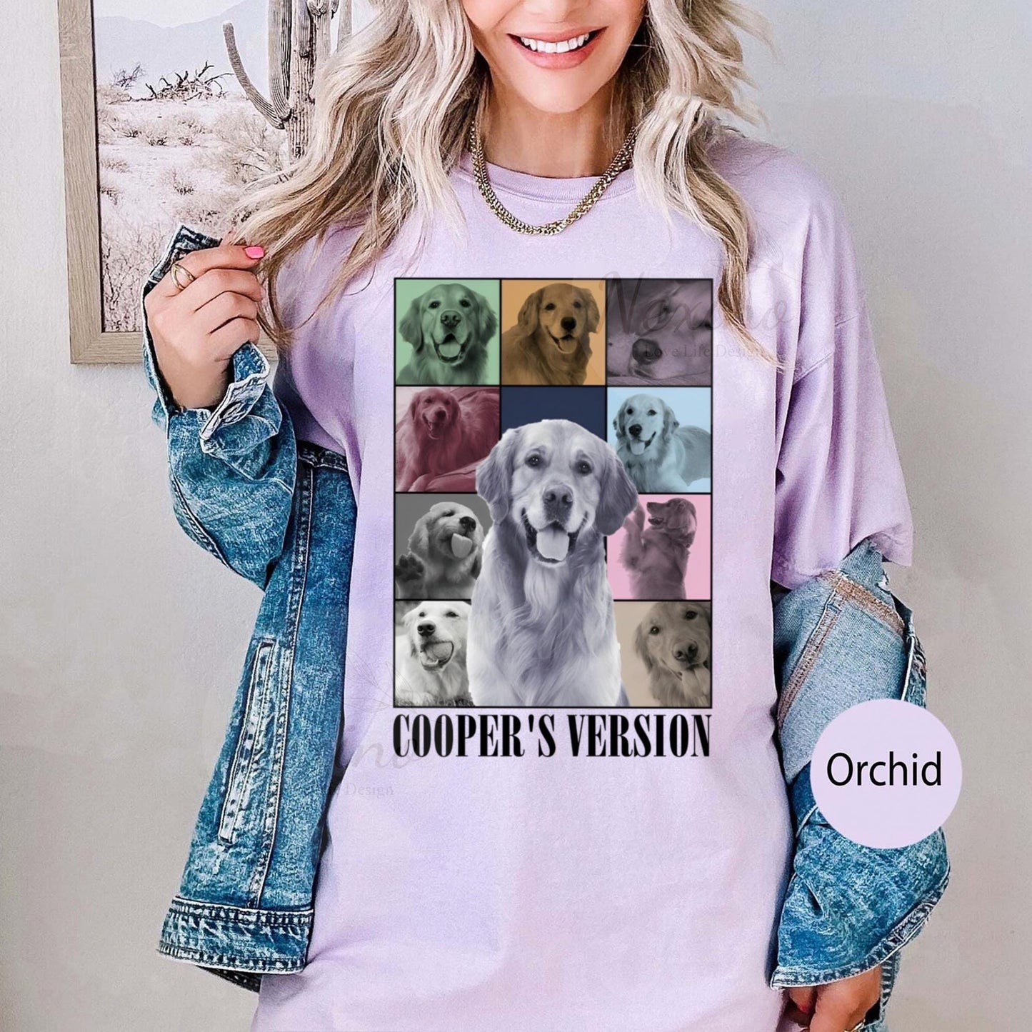 Custom Dog's Tour Shirt, Personalized Dog Bootleg T-Shirt, Custom Dog Shirt, Custom Dog Portrait Shirt, Dog Photo Shirt, Dog's Version Tee