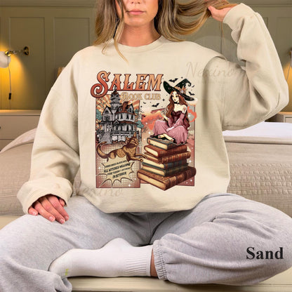 Salem Book Club Shirt, Bookish Halloween Shirt, Spooky Reader Shirt, Funny Book Lover, Salem Witches Shirt, Spooky Season Thriller Reader