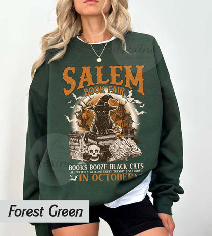 Salem Book Fair Shirt, Bookish Halloween Shirt, Spooky Reader Shirt, Funny Book Lover, Salem Witches Shirt, Spooky Season Thriller Reader