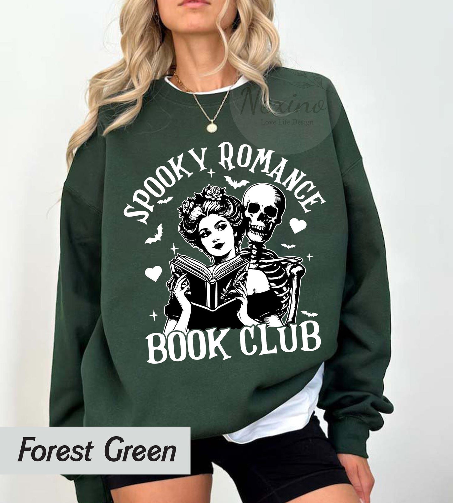 Spooky Romance Readers Book Club Halloween Comfort Colors Shirt, Book Lover Shirt, Halloween Reading T-shirt, Librarian Tee, Librarian Gift